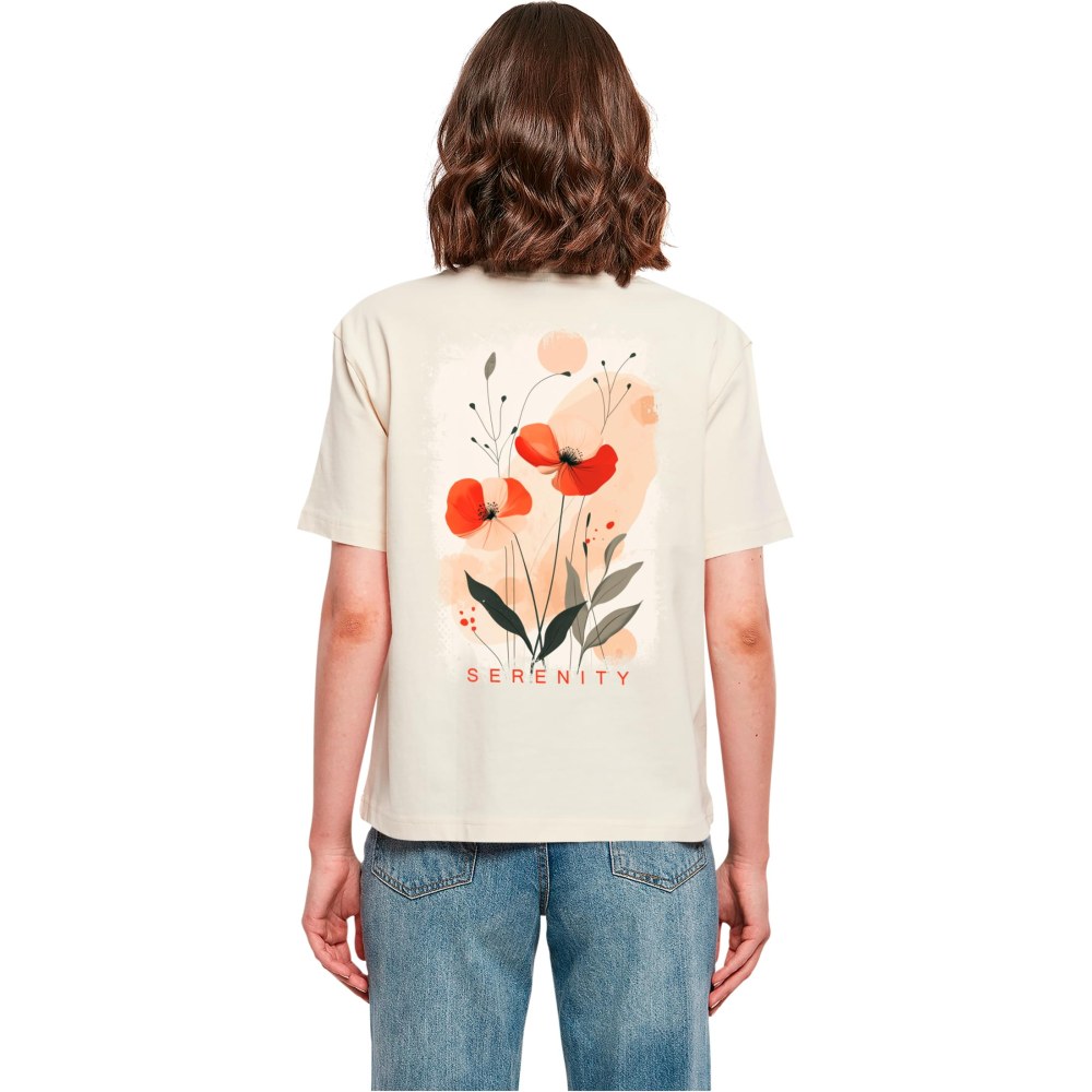 Merchcode - Serenity Damen TShirt - Creme